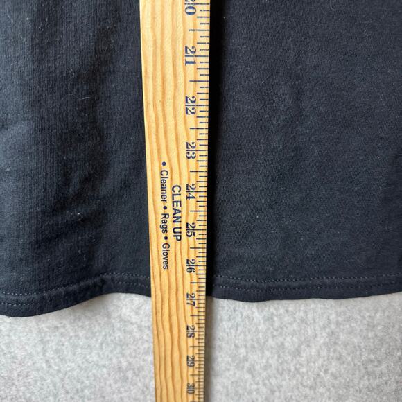 Nirvana Black T-Shirt Mens Medium Graphic Band Grunge Y2K 90s 100% Cotton Smile - Picture 3 of 7